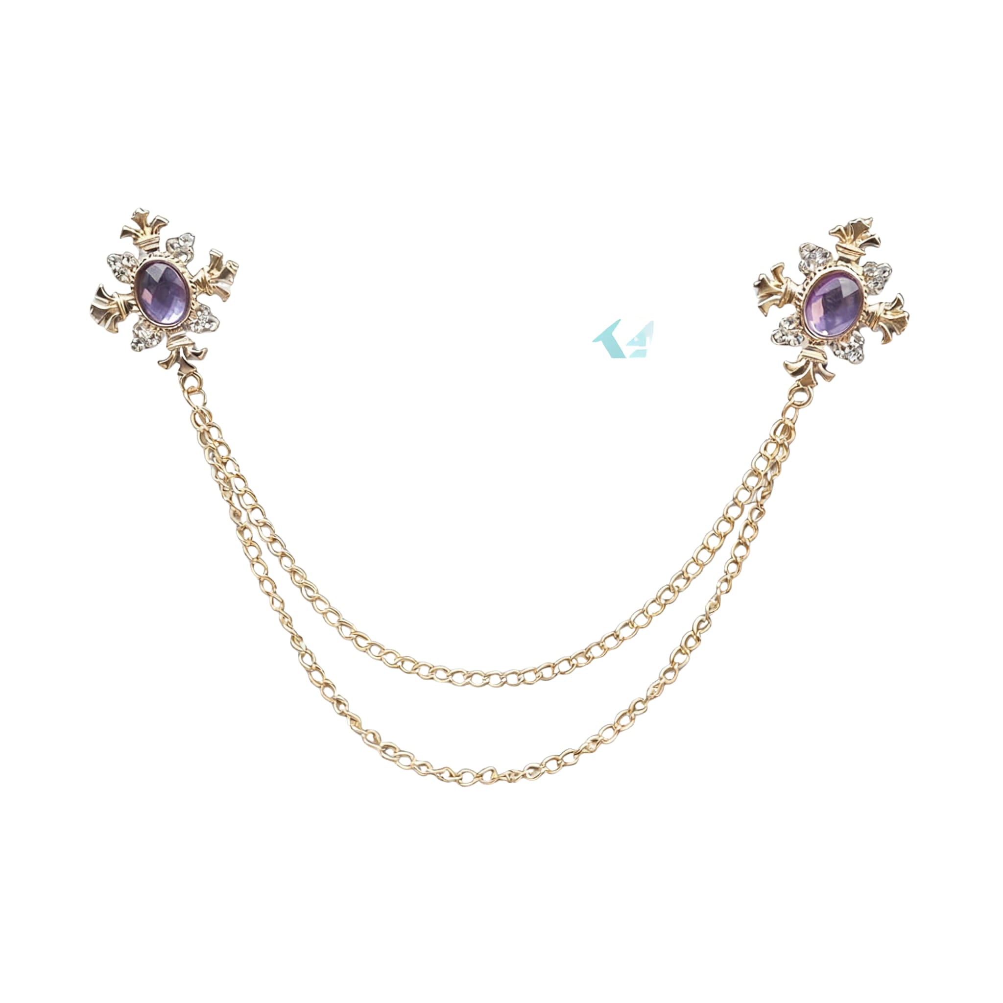 Gold Purple Chain Accessorie