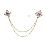 Gold Purple Chain Accessorie