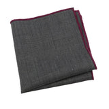 Gray White Dotted Pocket Square