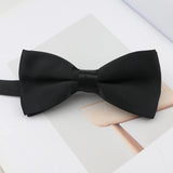 ZONFAZ Mens Solid Color Silk Bow Ties Colorful Casual Fashion Cute Soft Candy Color Bowties