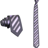 Black Purple Striped Necktie