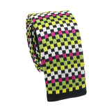 Brown White Checkered Necktie