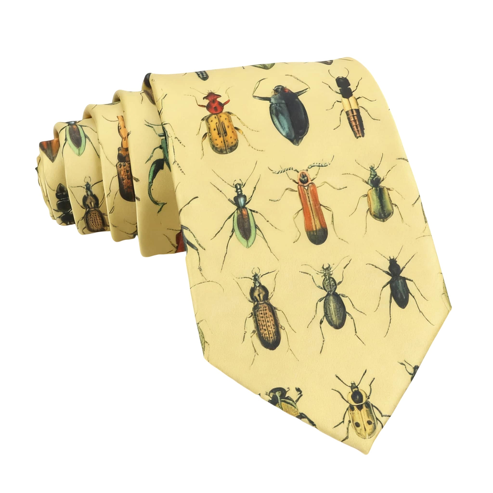 Yellow Black Insect Necktie
