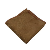 Brown Floral Pocket Square