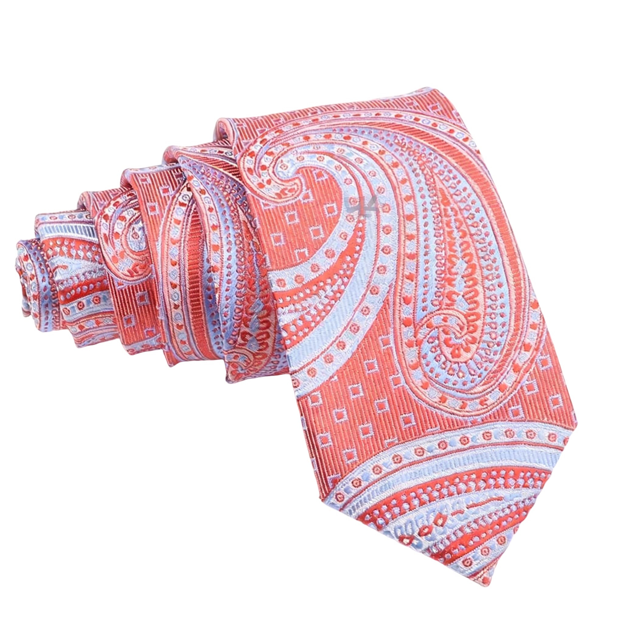 Red Blue Paisley Necktie