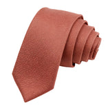Terracotta Brown Solid Necktie