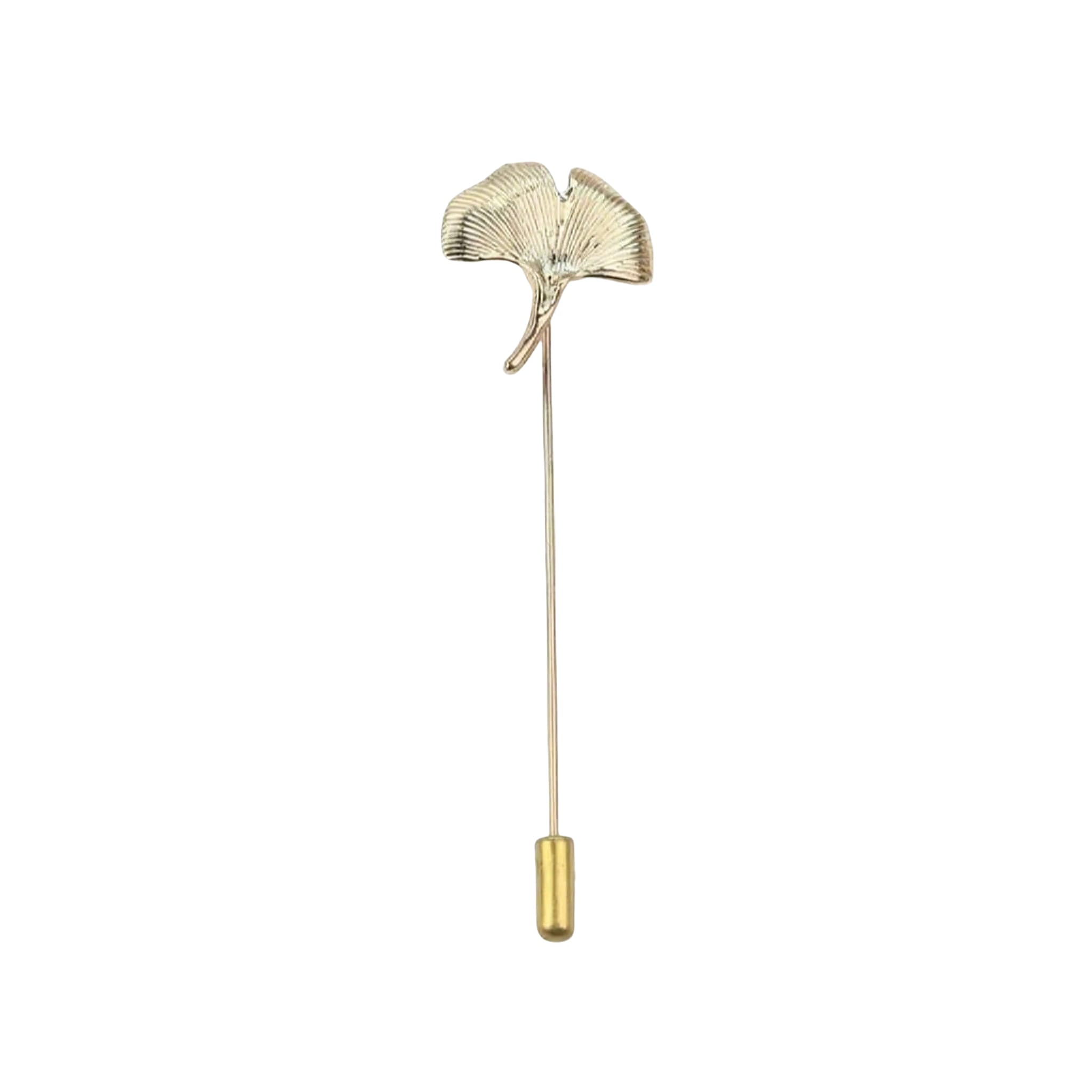 Gold Ginkgo Lapel Pin