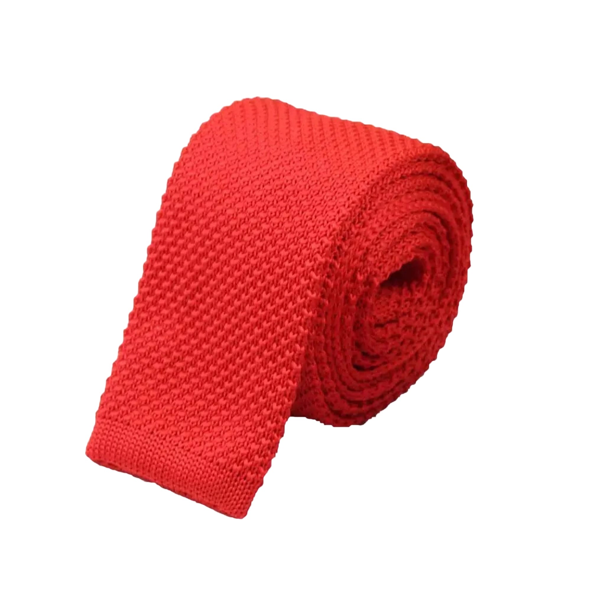 Red Knitted Necktie