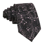 Black Pink Star Necktie