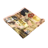 Pink Multicolor Novelty Pocket Square