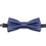 Navy Blue Solid Bowtie