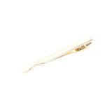 Silver Gold Patterned Tie Bar