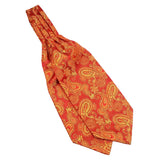 Red Gold Paisley Ascot