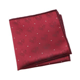 Red Black Patterned Pocket Square