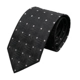 Black Red Geometric Necktie