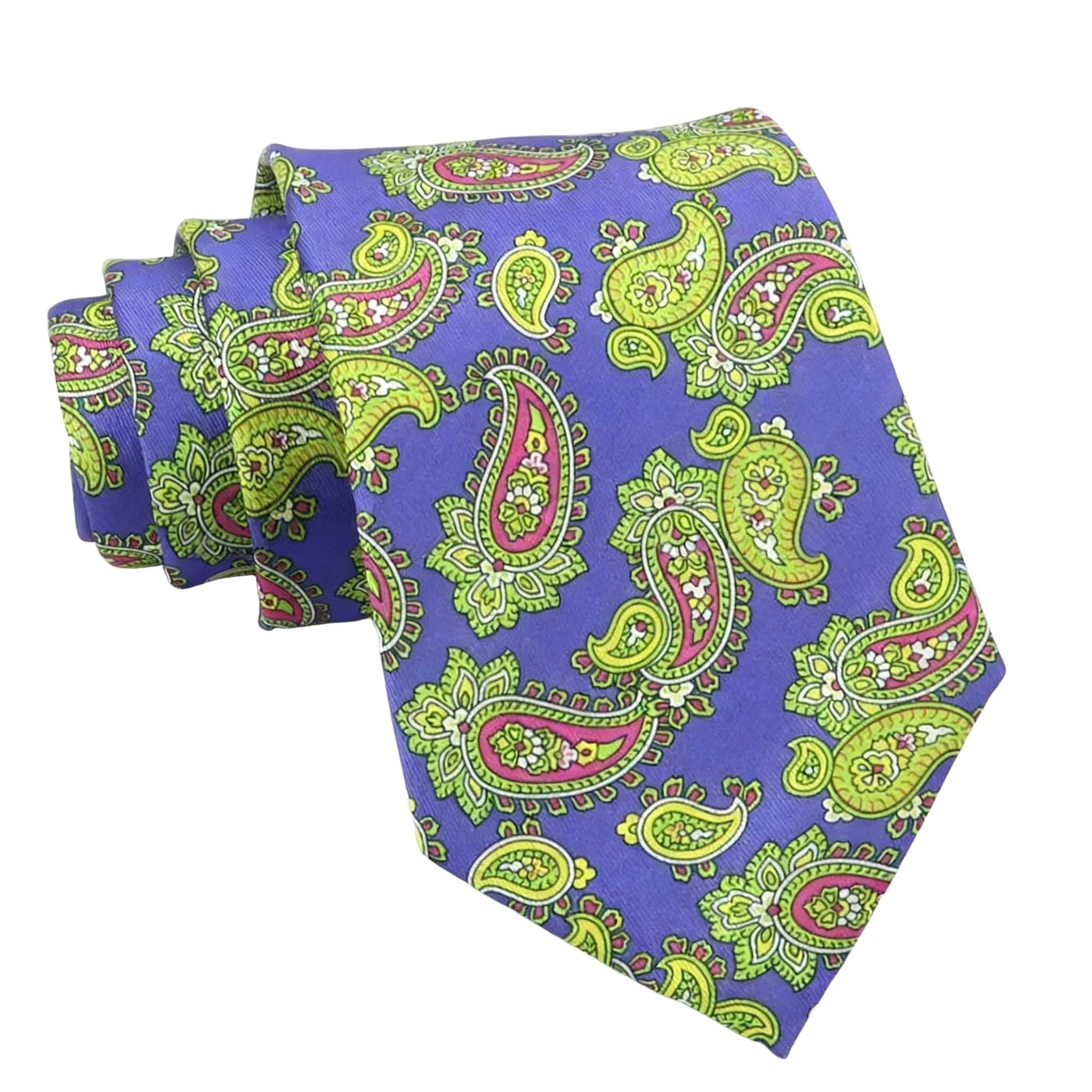 Blue Green Paisley Necktie
