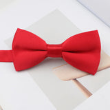 ZONFAZ Mens Solid Color Silk Bow Ties Colorful Casual Fashion Cute Soft Candy Color Bowties