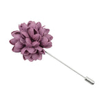Black Purple Floral Lapel Pin