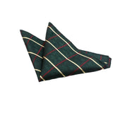 Green Red Plaid Pocket Square