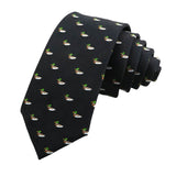 Black Green Duck Necktie