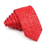 Fashion Jacquard Striped Plaid Paisley Ties For Men Skinny Silk Necktie