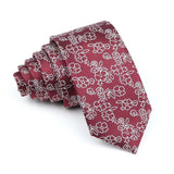 Fashion Jacquard Striped Plaid Paisley Ties For Men Skinny Silk Necktie