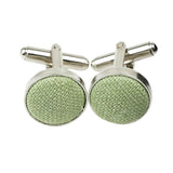 Green Green Woven Cufflink