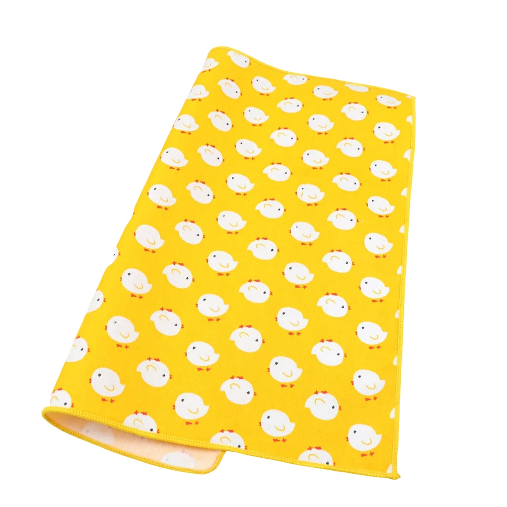 Yellow White Animal Pocket Square