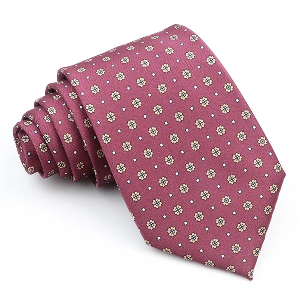 ZONFAZ Novelty Polka Dot Paisley Silk Tie