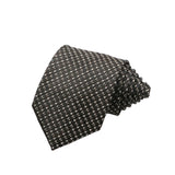 Black White Dotted Necktie