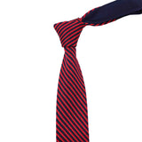 ZONFAZ Men's Knitted Ties 5cm Fashion Skinny Striped Knit Neckties