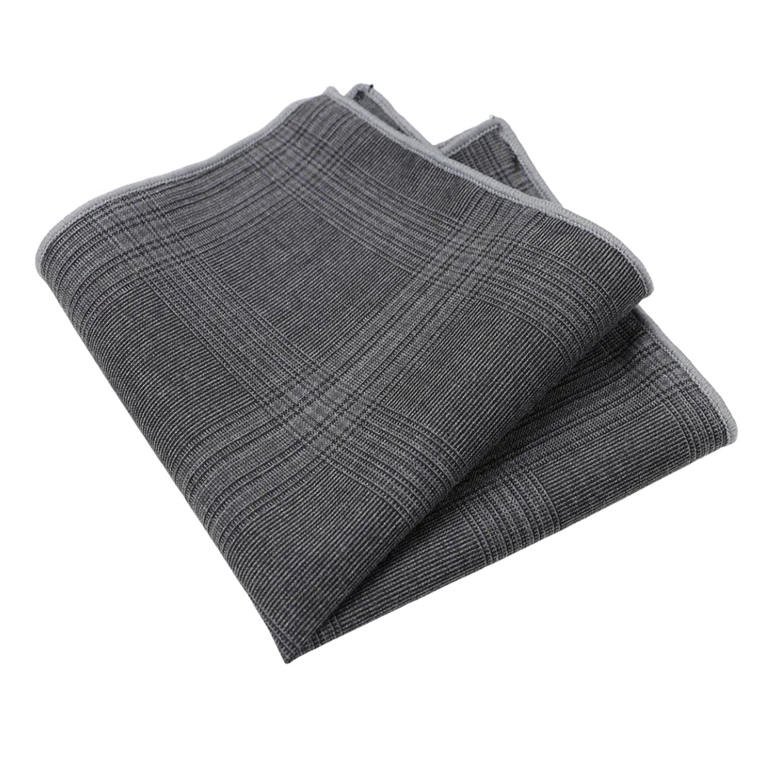 Gray With Gray Plaid Pocket Square