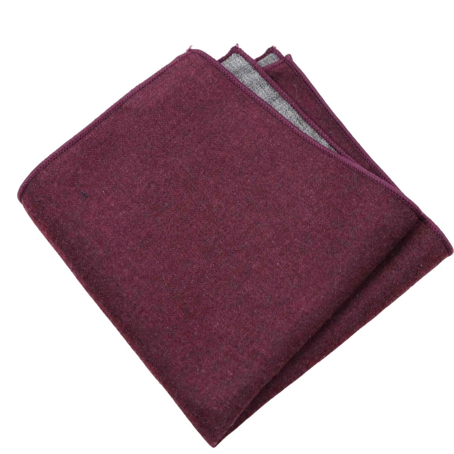 Burgundy Solid Pocket Square