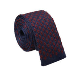 Navy Blue Red Dotted Necktie