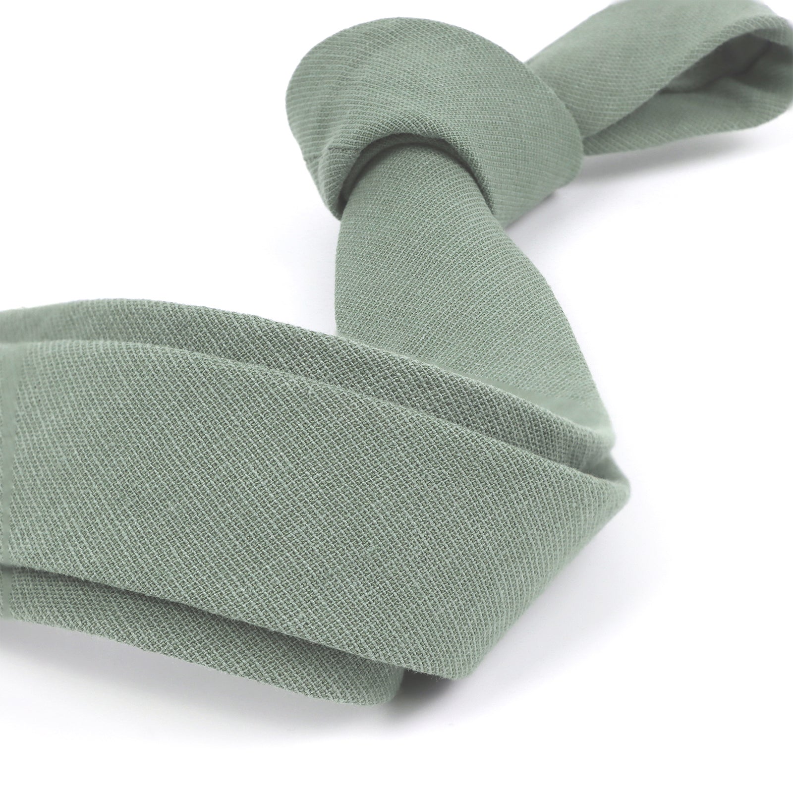 Sage cotton Tie