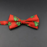 ZONFAZ Christmas Cute Santa Snowflakes Bowtie for Xmas Festival Party Bow tie