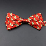 ZONFAZ Christmas Cute Santa Snowflakes Bowtie for Xmas Festival Party Bow tie