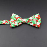 ZONFAZ Christmas Cute Santa Snowflakes Bowtie for Xmas Festival Party Bow tie