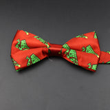 ZONFAZ Christmas Cute Santa Snowflakes Bowtie for Xmas Festival Party Bow tie