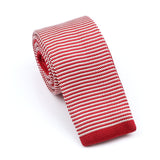 ZONFAZ Men's Knitted Ties Skinny Striped Neckties Quality Wedding Party Classic Woven Ties