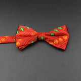 ZONFAZ Christmas Cute Santa Snowflakes Bowtie for Xmas Festival Party Bow tie