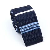 ZONFAZ Men's Knitted Ties Skinny Striped Neckties Quality Wedding Party Classic Woven Ties