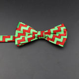 ZONFAZ Christmas Cute Santa Snowflakes Bowtie for Xmas Festival Party Bow tie