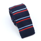 ZONFAZ Men's Knitted Ties Skinny Striped Neckties Quality Wedding Party Classic Woven Ties