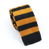 ZONFAZ Men's Knitted Ties Skinny Striped Neckties Quality Wedding Party Classic Woven Ties