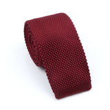 ZONFAZ Men's Knitted Ties Skinny Striped Neckties Quality Wedding Party Classic Woven Ties