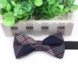 ZONFAZ Fashion Mens Cotton Bow Tie Wedding Formal Striped Bow Tie