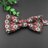 ZONFAZ Christmas Bow Ties for Adults Kids Xmas Festival Theme Red Santa Claus Bowties