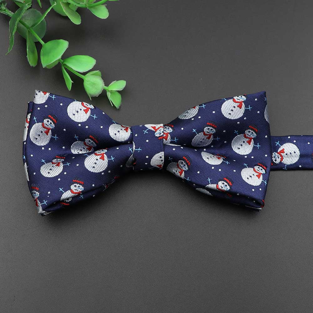 ZONFAZ Christmas Bow Ties for Adults Kids Xmas Festival Theme Red Santa Claus Bowties