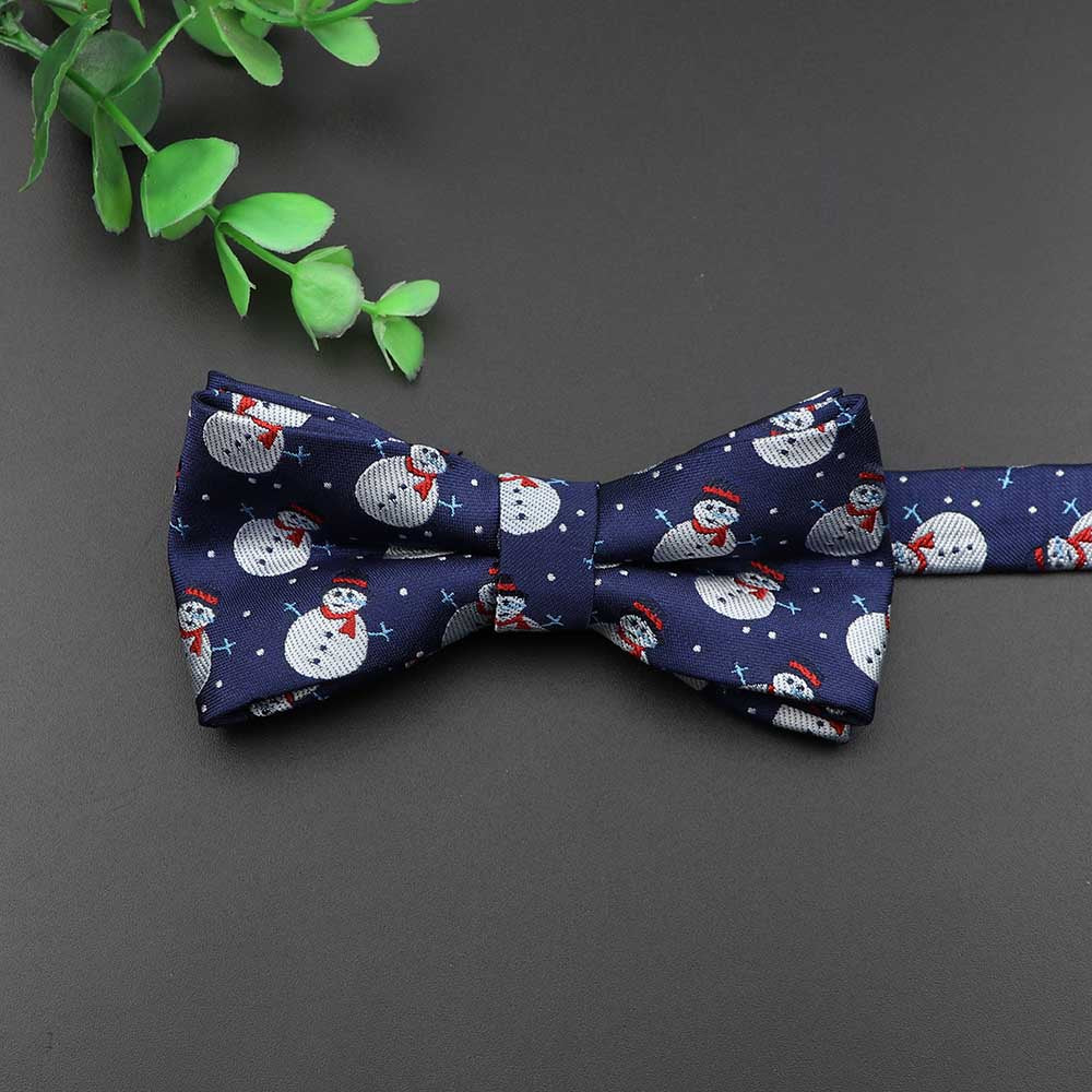 ZONFAZ Christmas Bow Ties for Adults Kids Xmas Festival Theme Red Santa Claus Bowties